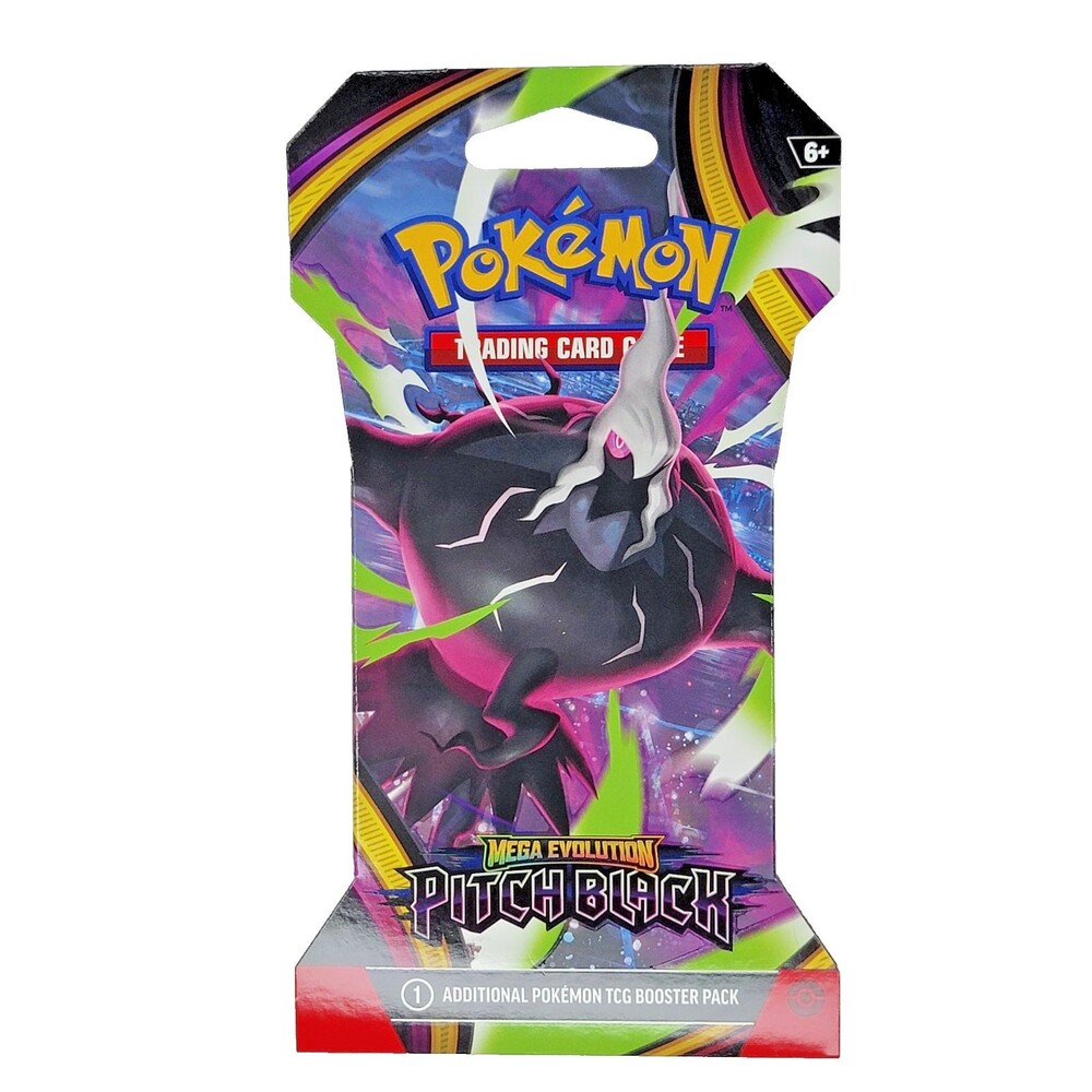 Pokémon Mega Evolution Pitch Black Sleeved Booster Pack 1 ea